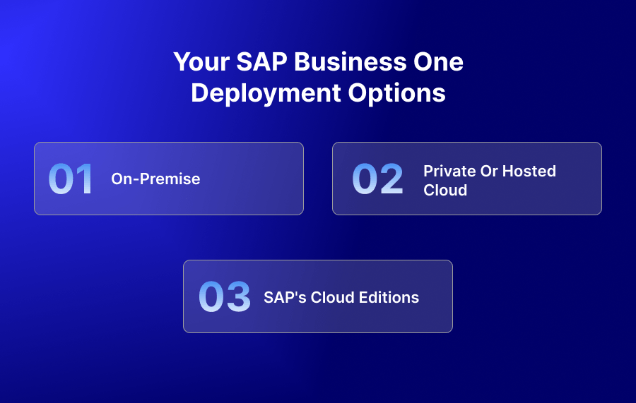 Your SAP Business One deployment options explained