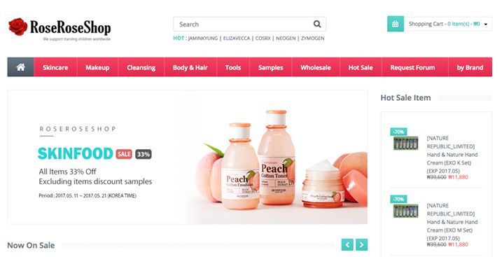 Roseroseshop-opencart-website