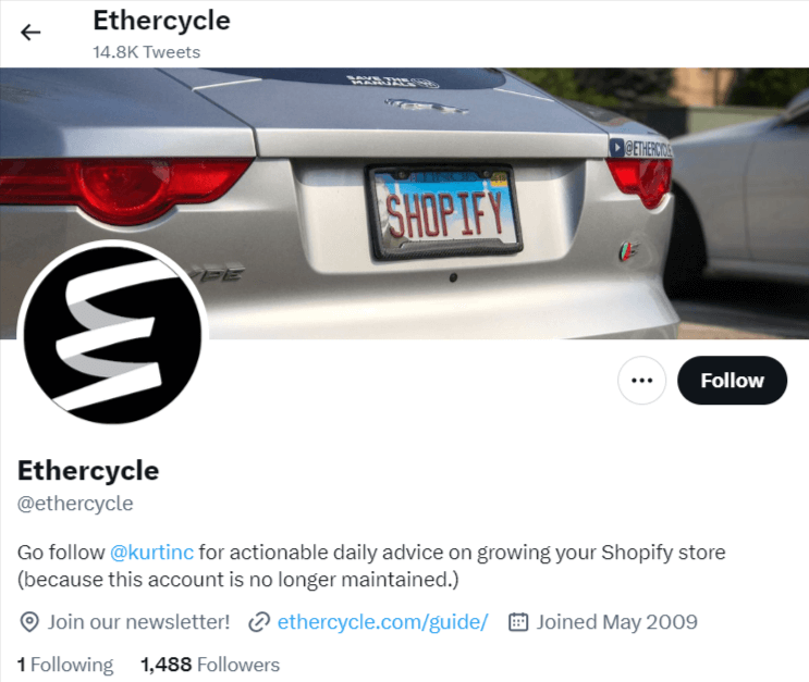 Shopify Expert - Ethercycle