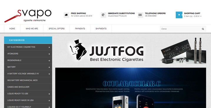 svapostore-opencart-website