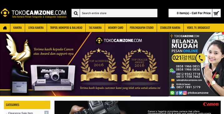 tokocamzone-opencart-website