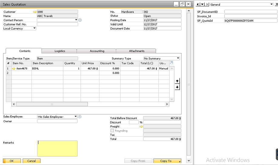 sync-sap-quote-number-between-sap-business-one-and-salesforce