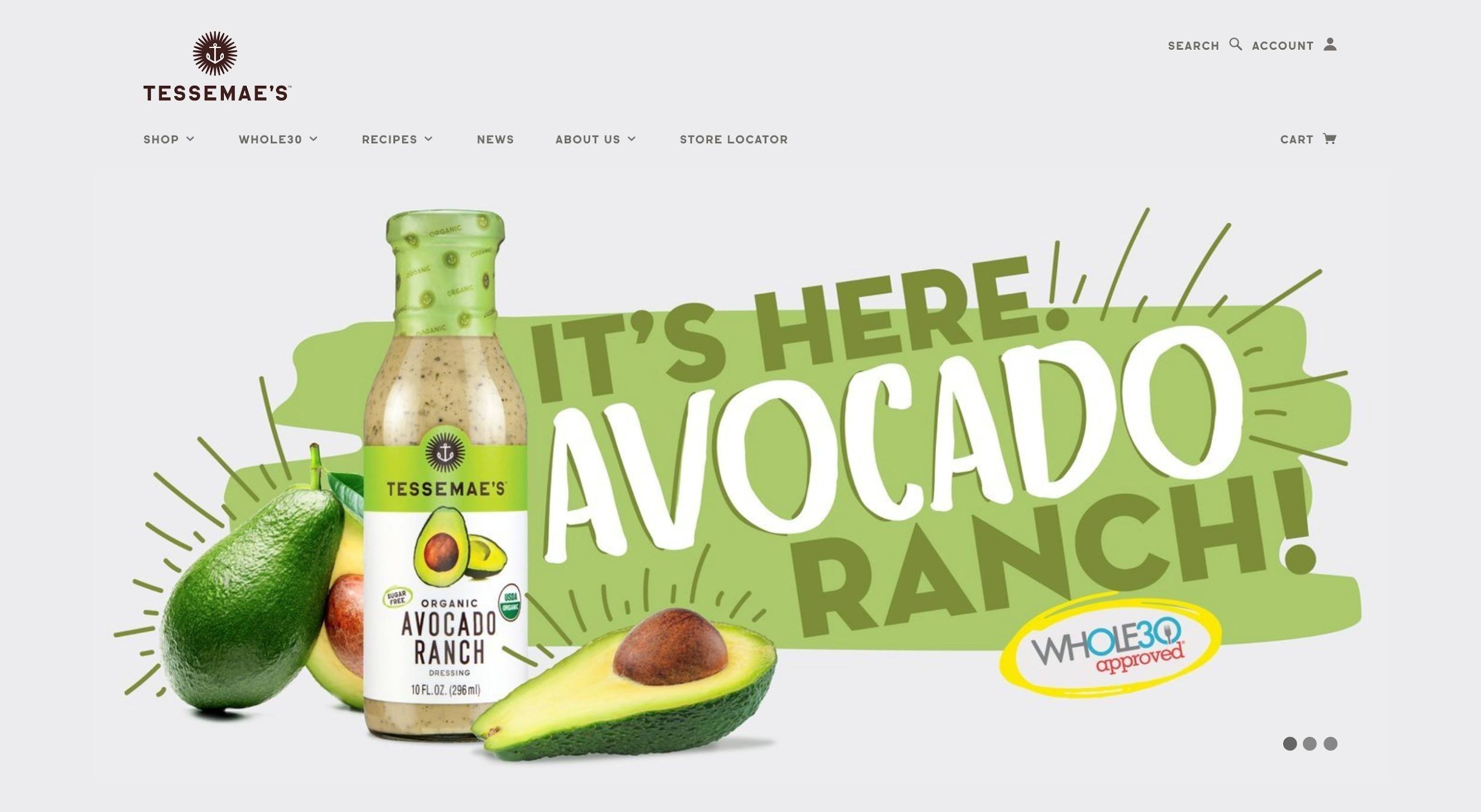 Tessemaes-shopify-website