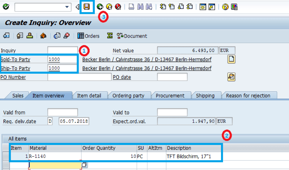 SAP-ECC-Customer-Material-Details