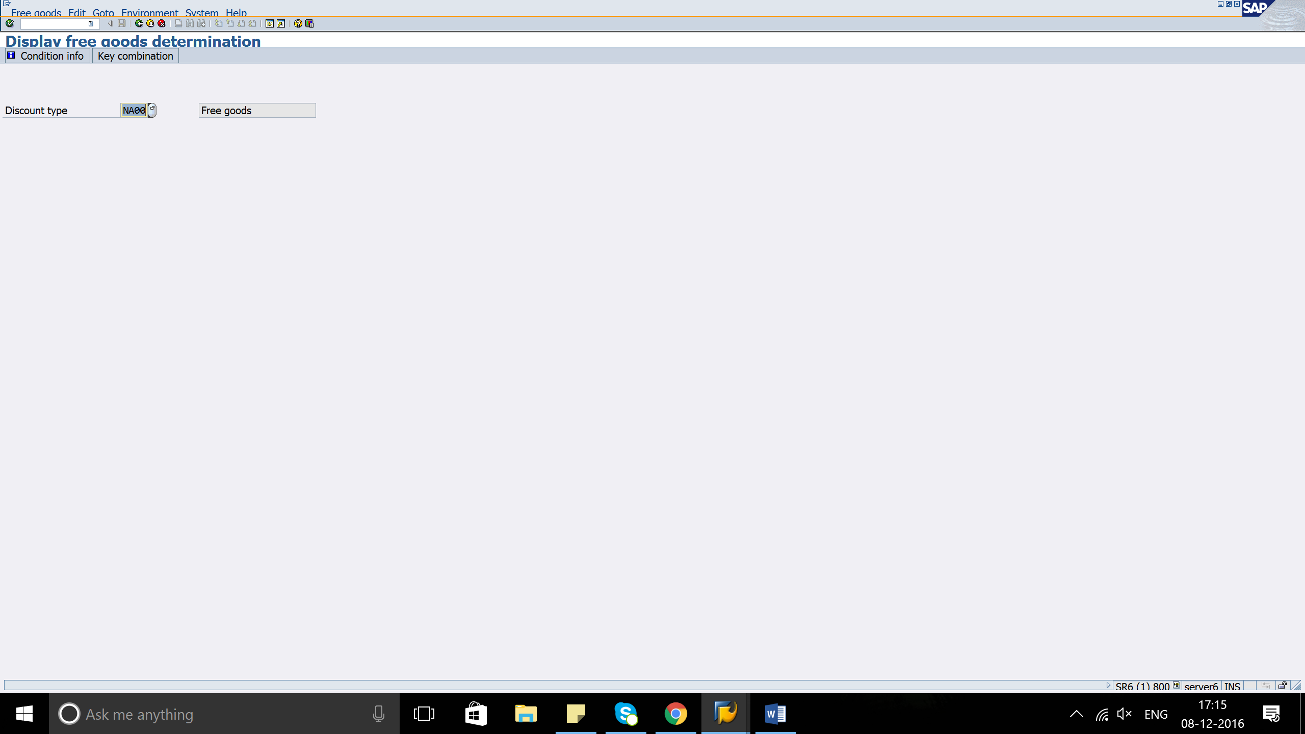 Free goods setup to configure buy one get one free in SAP erp