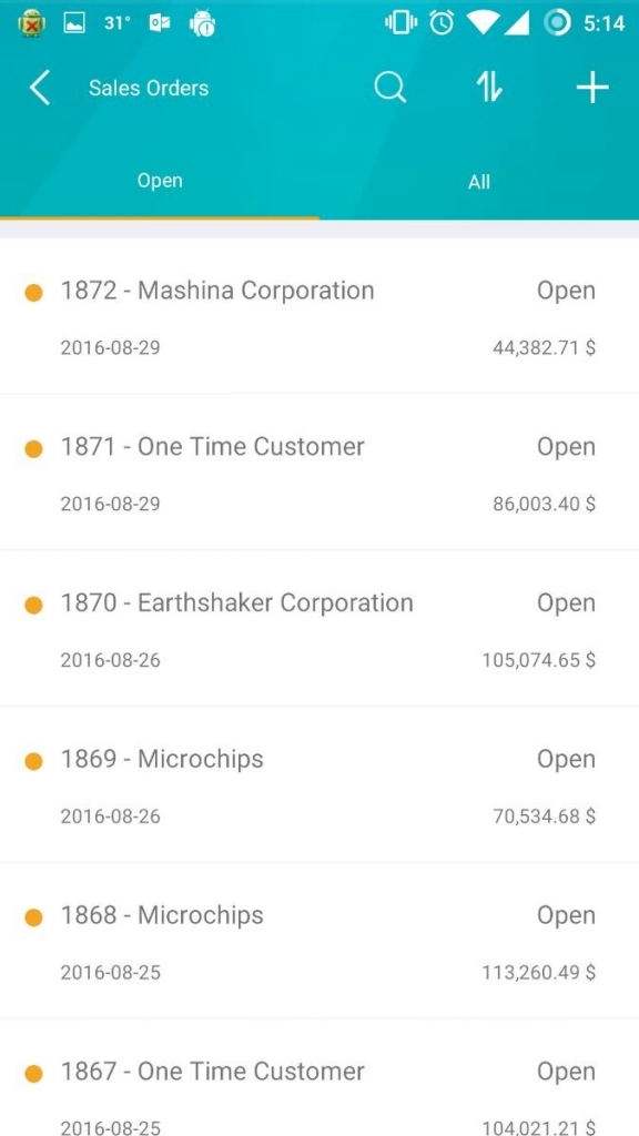 SAP B1 Sales Order