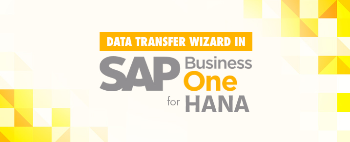 Data Transfer Wizard in SAP Business One HANA