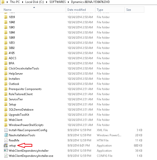 nav 2015 setup