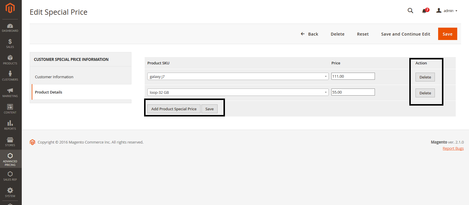 magento add product