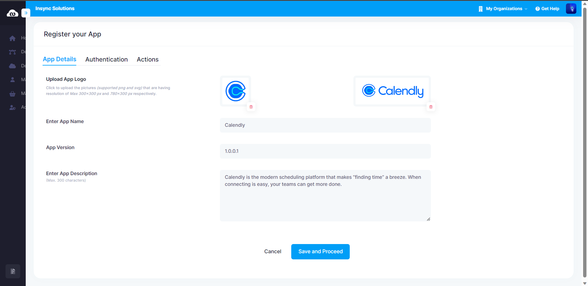 App details step1-private app