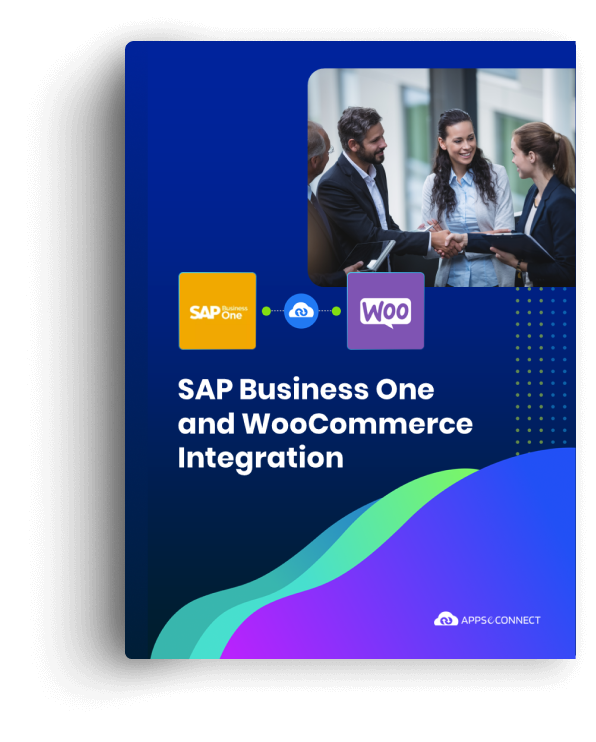 sap business one woocommerce-integration brochure cover