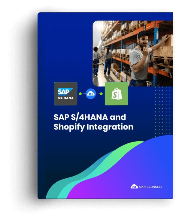 SAP S4 HANA Shopify integration brochure cover