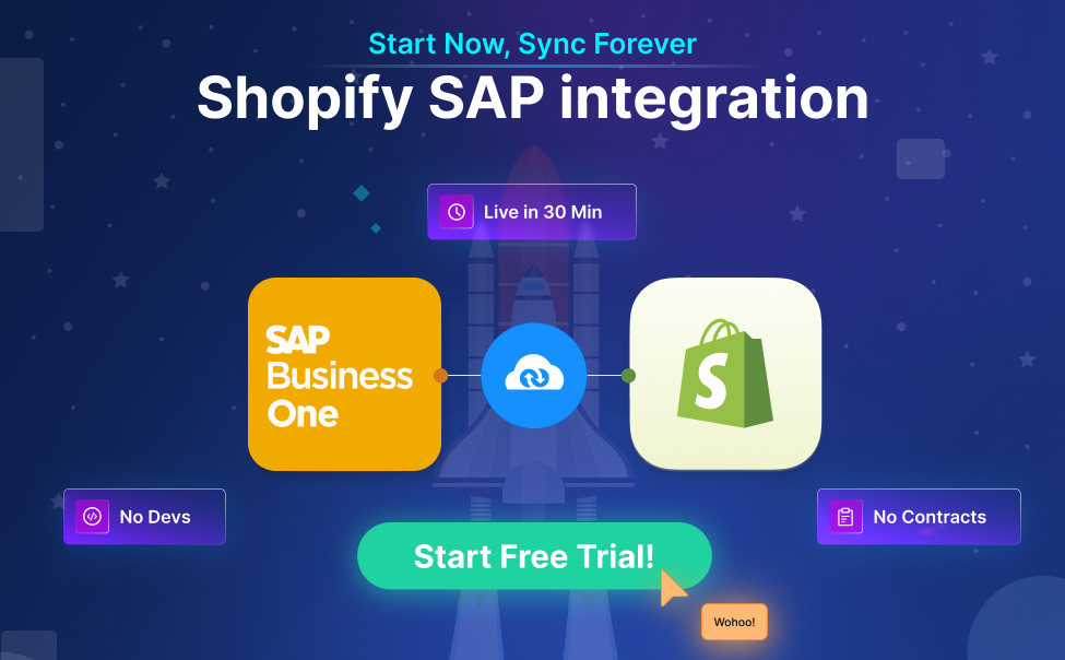 Shopify SAP integration at $99