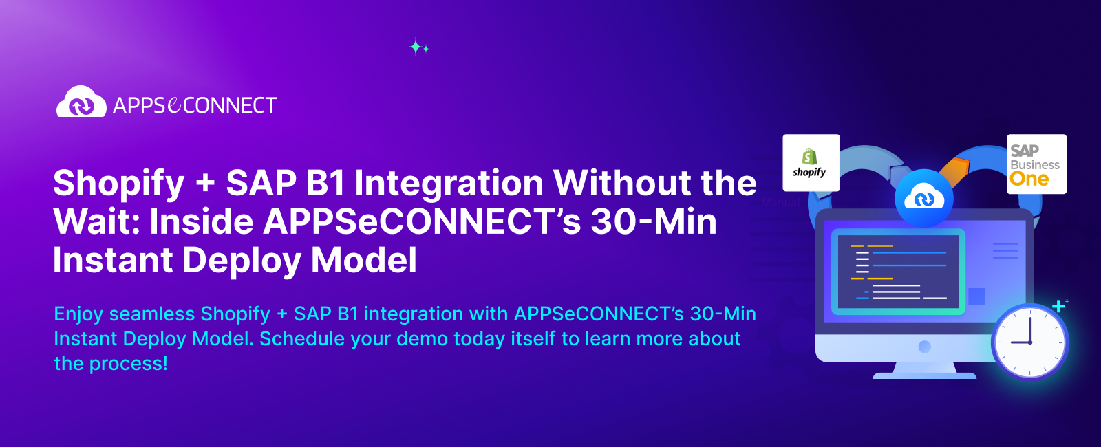 banner of shopify and sap b1 integration