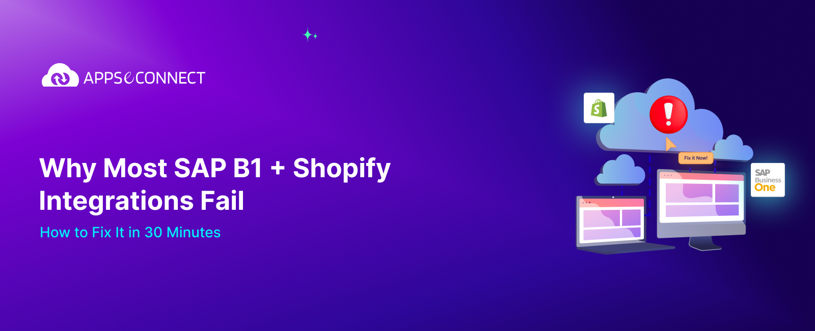 banner of shopify and sap b1 integration