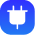 plug-blue