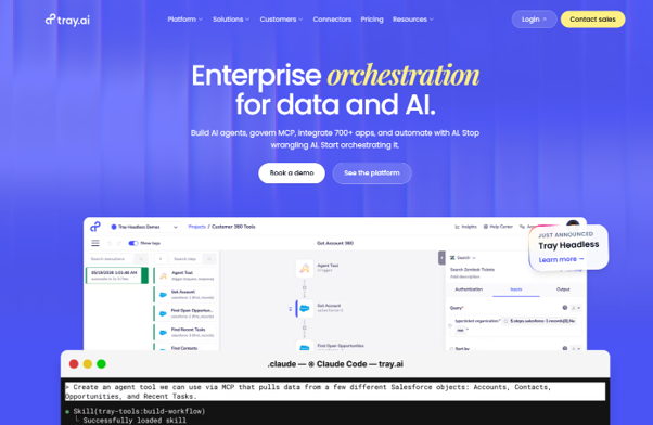 Tray.ai Homepage